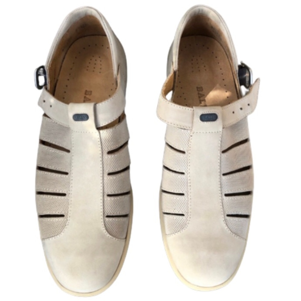 Bally Men’s Suede Mesh Tan Shoes 11.5 Palaso